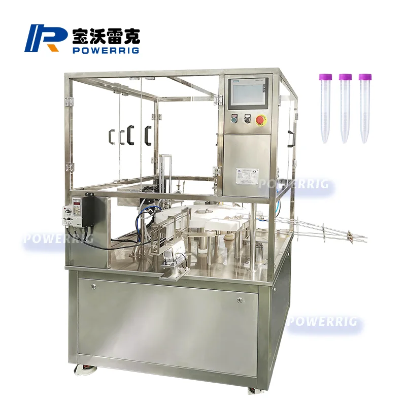 Auto micro Blood Collection Coagulation Lithium Heparin Gel Tube filling capping labeling machine