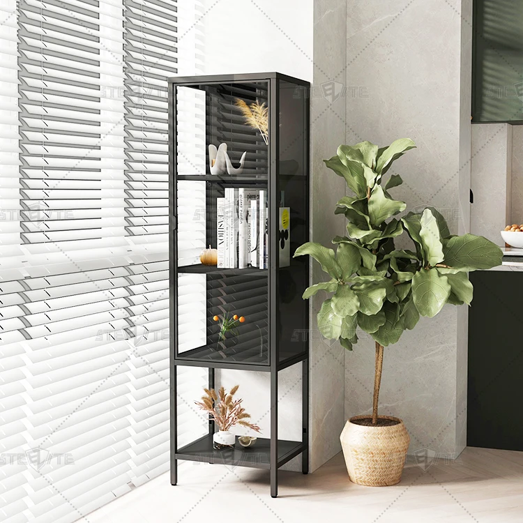 Bookcase with Glass Doors Model Bookshelf Malaysia Metal Book Shelf