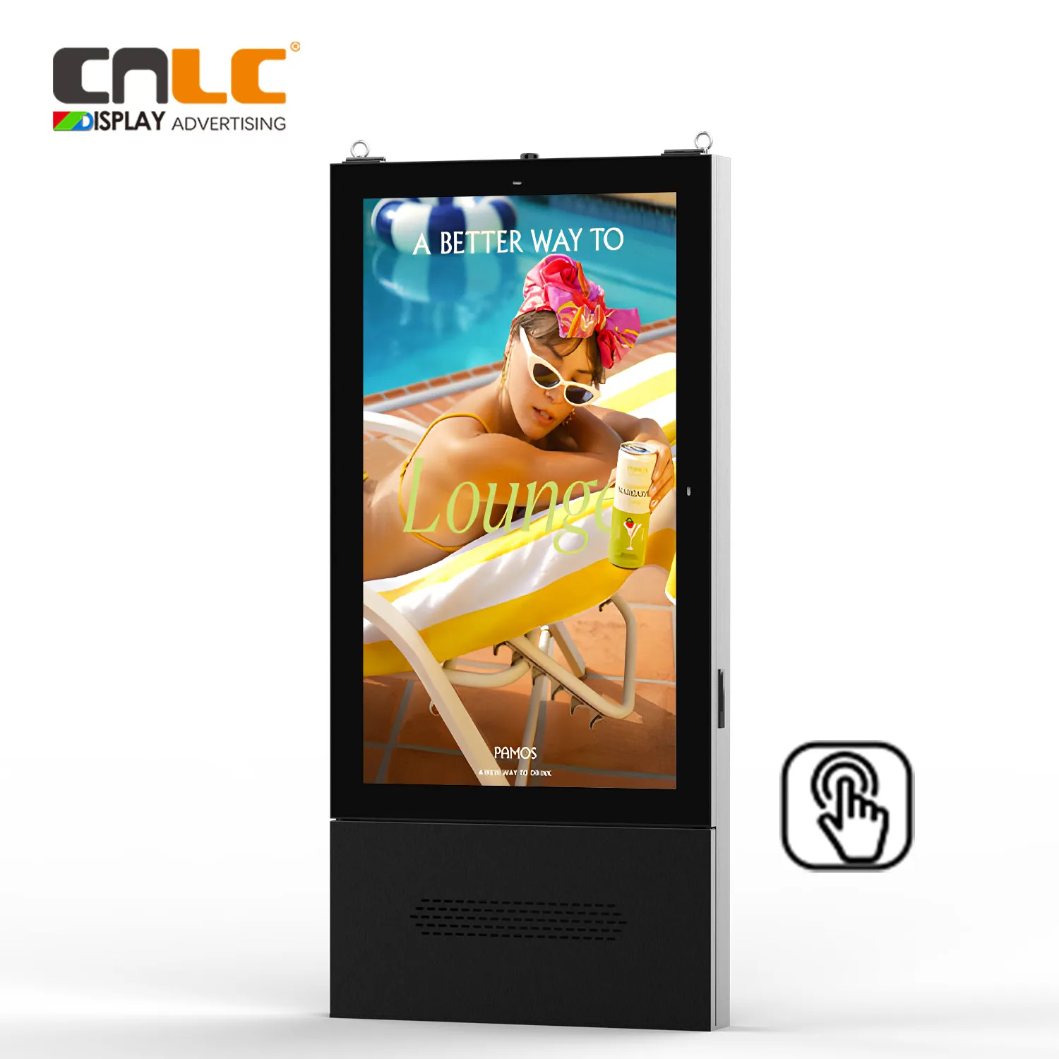 55 inch High Brightness LCD WlFl Digital Display Interactive Touch Screen  for Smart City