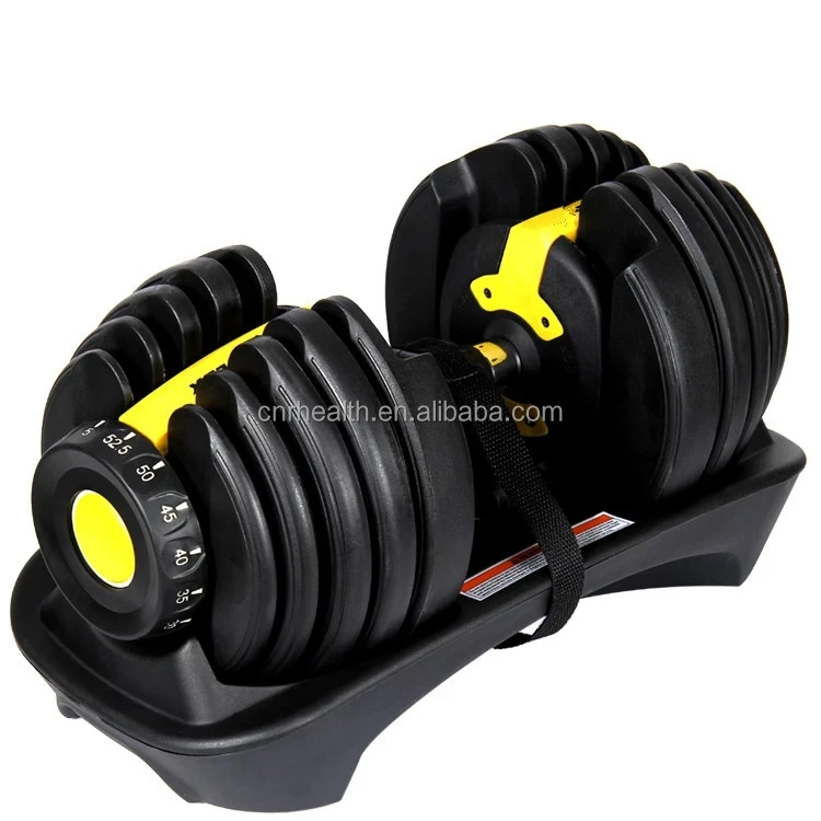 Changnore Good 52.5LBS 24kg Adjustable Dumbbells Wholesale Weight of 15 SETS Modern Fast Adjustable Dumbbells workout building