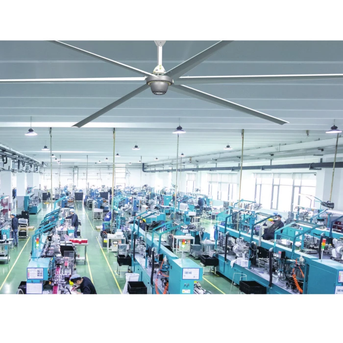 
380V 24ft AC solar photovoltaic large permanent magnet gearless industrial ceiling fan 