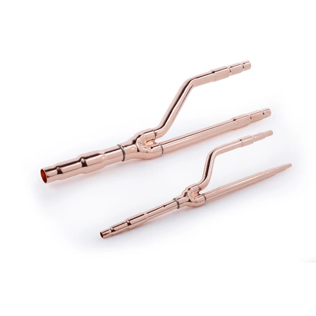 Y branch copper pipe and Y branch kits brass elbows air conditioner fittings for split AC