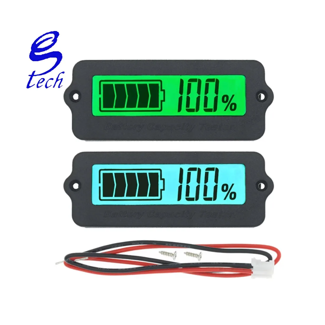 Lead Acid Battery Capacity Indicator Blue/Green 12V LY6W LCD Digit Display Meter Lithium Battery Power Detector Tester Voltmeter