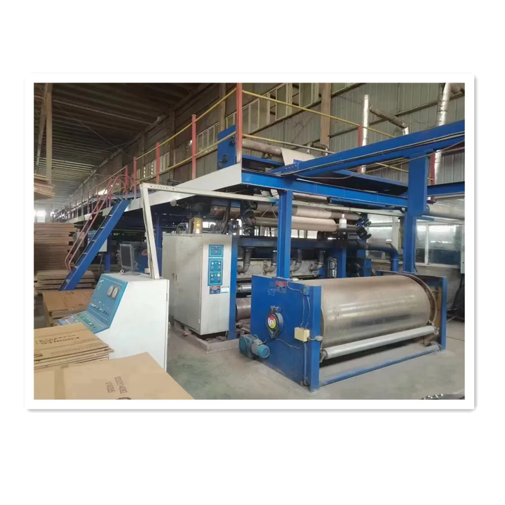 Used JS 5 ply corrugated paperboard production line second hand,single facer