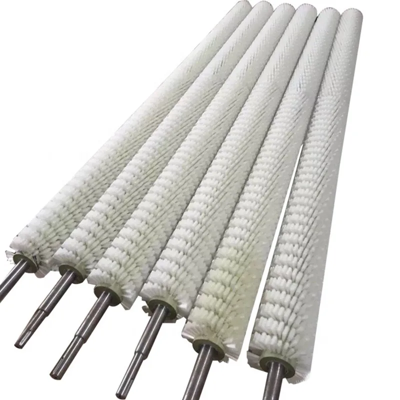 Most Popular Industrial Nylon Wire Cleaning Cylindrical Bristle Roller Brush