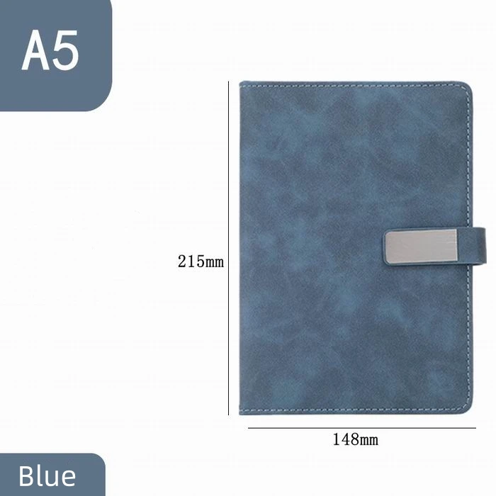 Customized Logo A5 Journal Notebook with Pen Good Feeling PU Notebook with Buckle Wholesale A5 Notebook with Pen