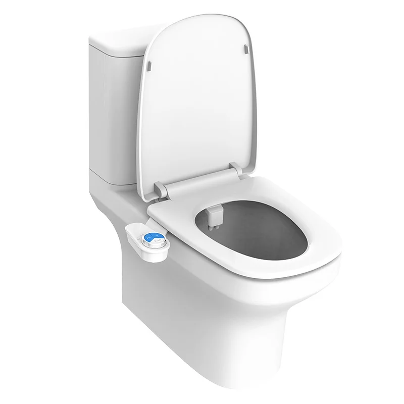 OEM/ODM Super Slim Thin Dual Wash Nozzles Non Electric Mechanical WC Vaginal Wash Bidet Toilet