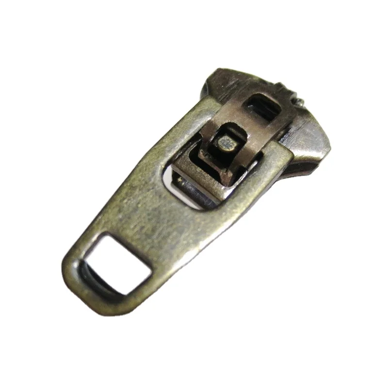 Support custom SS-4.5YG-680NS brass stainless steel spring lock zipper puller manufacturer zipper puller