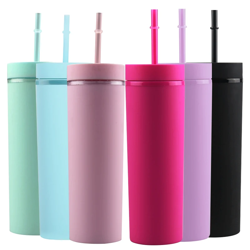 
yongkang Innoadir wholesale cups 16oz plastic tumbler with straw 2021 Plain termos mug reusable water bottle oem drinkware 