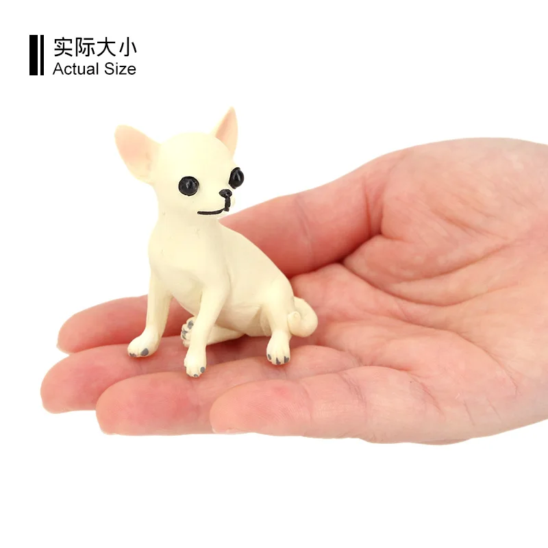 Wholesale Solid PVC Simulation  Statue Model Shiba Inu Dog Animal Figurines Toys