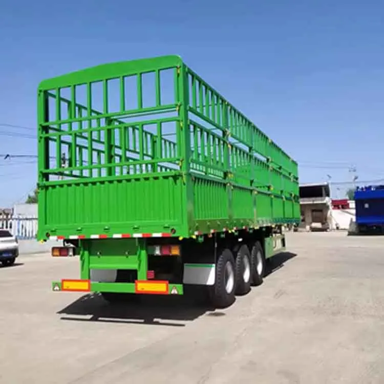 China Manufacture 60T Cargo Transport Fence Semi Trailer Side Wall Semi Trailer