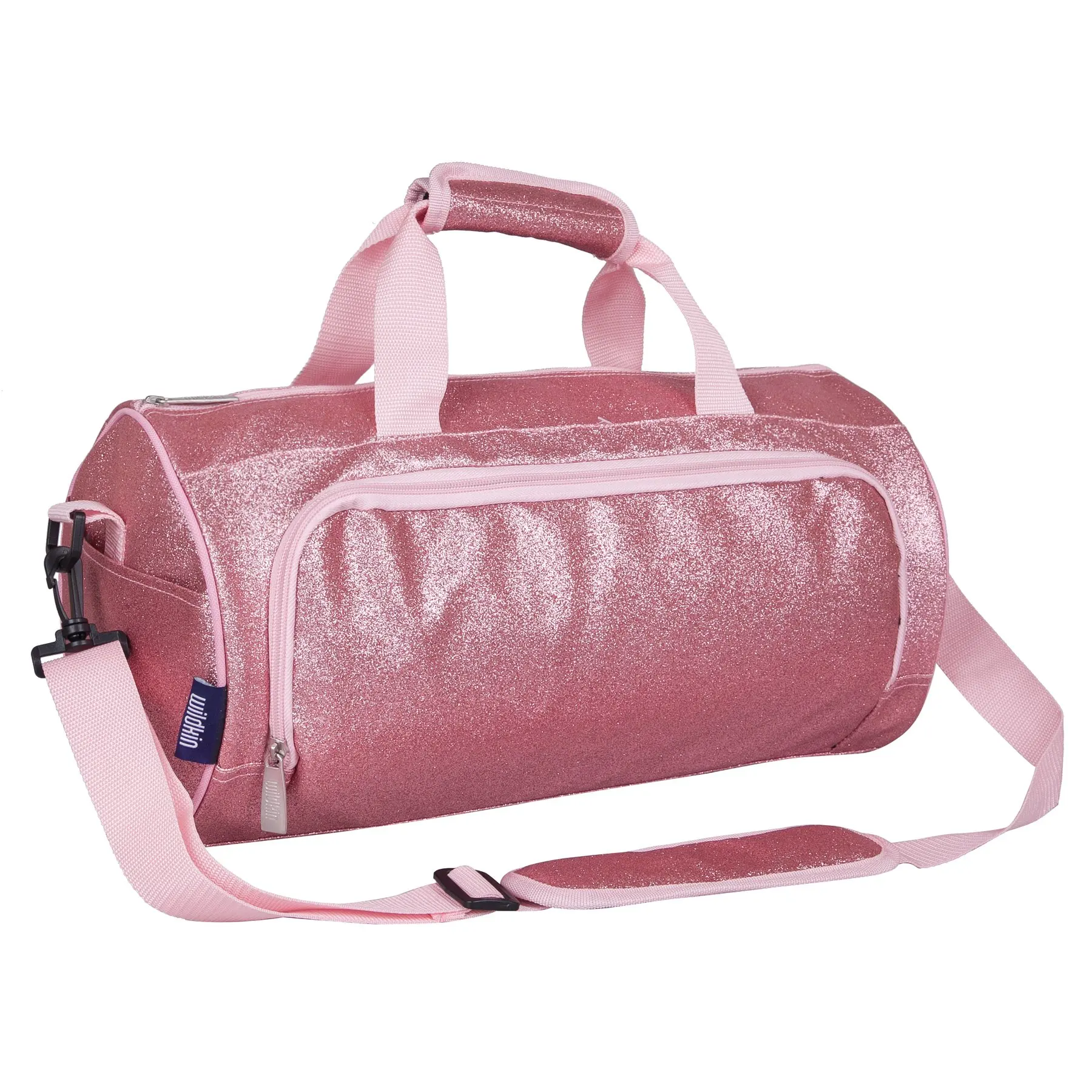 Custom Made Girls Pink Glitter Dance Bag Teenage weekender overnight travel duffel bag ballet cheerleading bag for Children