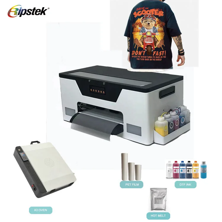 Ripstek A3 dtf xp600 printer, 30cm dtf printer machine dtf printer Oven for pet film