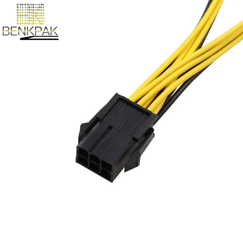 DIY PCI-E 6-Pin Женский двойной 8-Pin (6 + 2 Pin) Мужской Видеокарта адаптер питания кабель