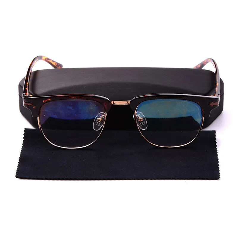 YT3255 New Arrival new magic optical glasses case  with metal case logo reading eyeglasses case custom