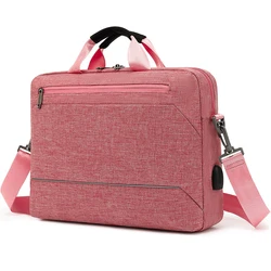 Wholesale Custom Oem 14 15 15.6 Inch Waterproof nylon Business Tote Computer Covers Laptop Messenger Bag For Women Men