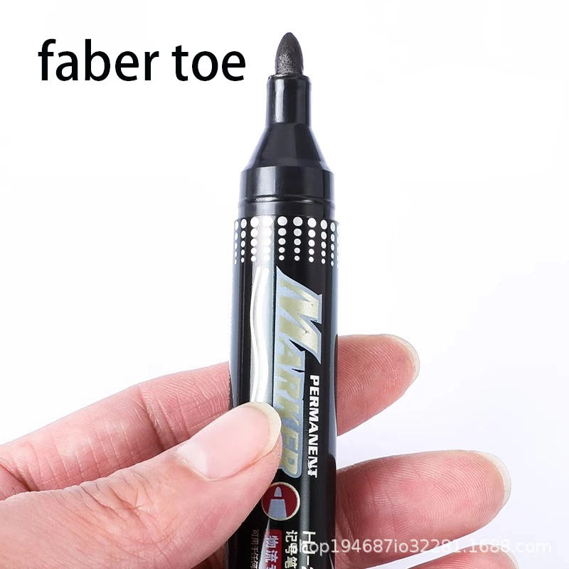 permanent plastic large capacity no fading waterproof black red blue logistic marking pen for cartons
