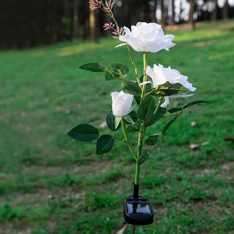  Anniversary Event Decor Outdoor Use Solar Flower