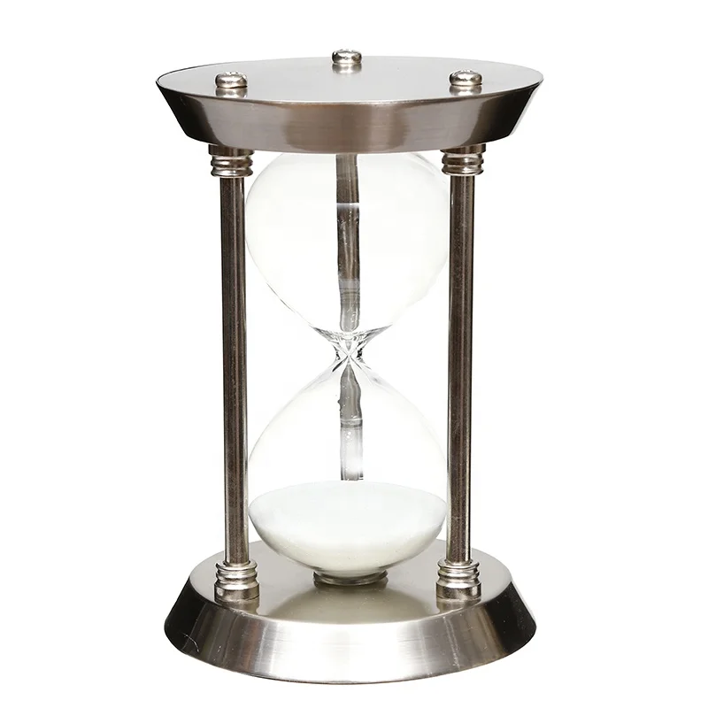new fashion metal sand timer 5 10 15 min hourglass cheap time glass hour glass with metal frame