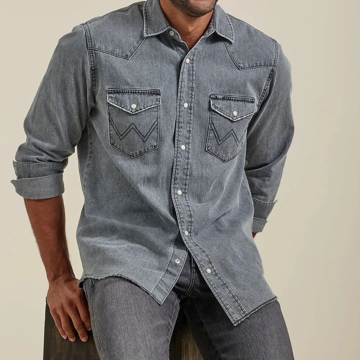 Rhinestones Plaid Rock and roll Jeans Tassel Country Clothes Print Beach Work Cowboy Shirt