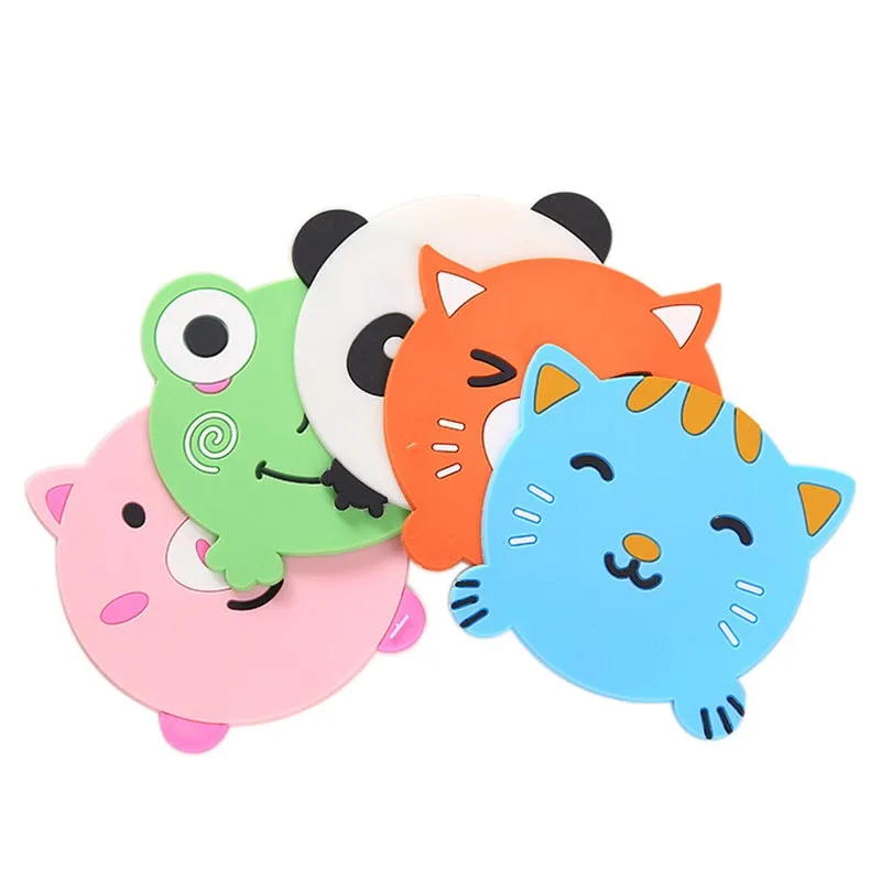 
Fruits design silicone cup coaster custom cup coaster 