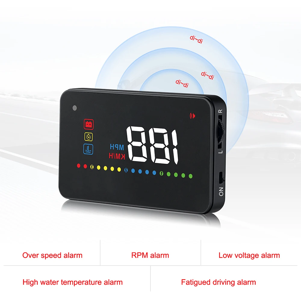 A200 hud car universal head up display speedometer obd2 for car hud 2020