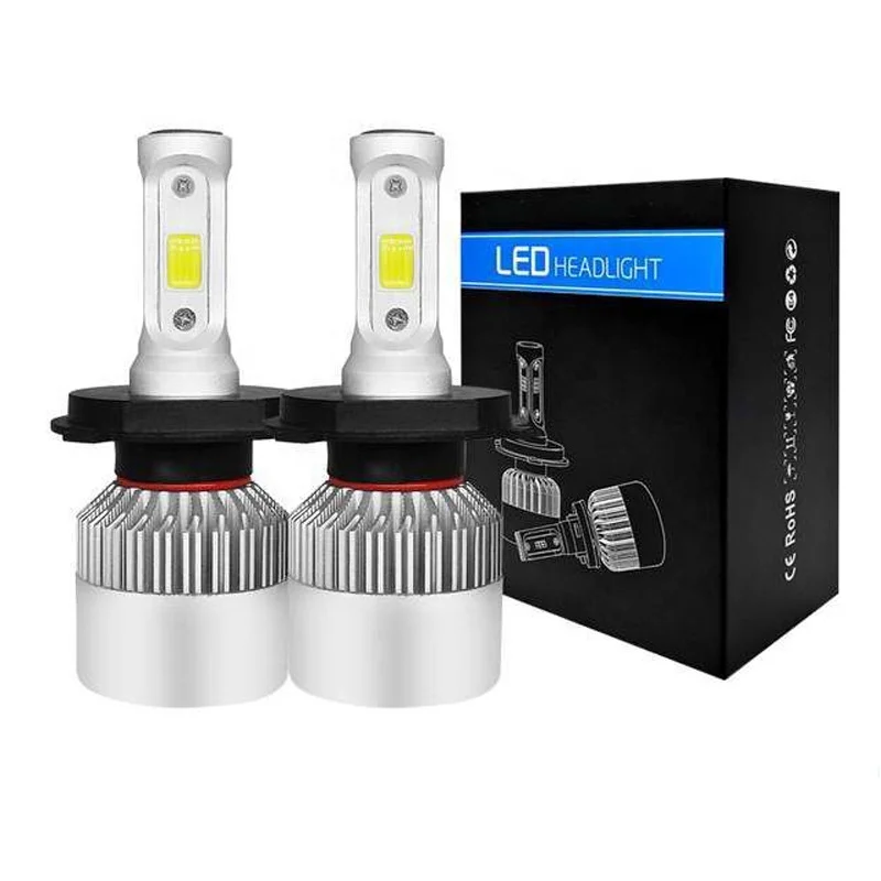 Hot quality light Auxbeam s2 led headlight bulbs 36W 16000lm 6000k cob h4 led headlight