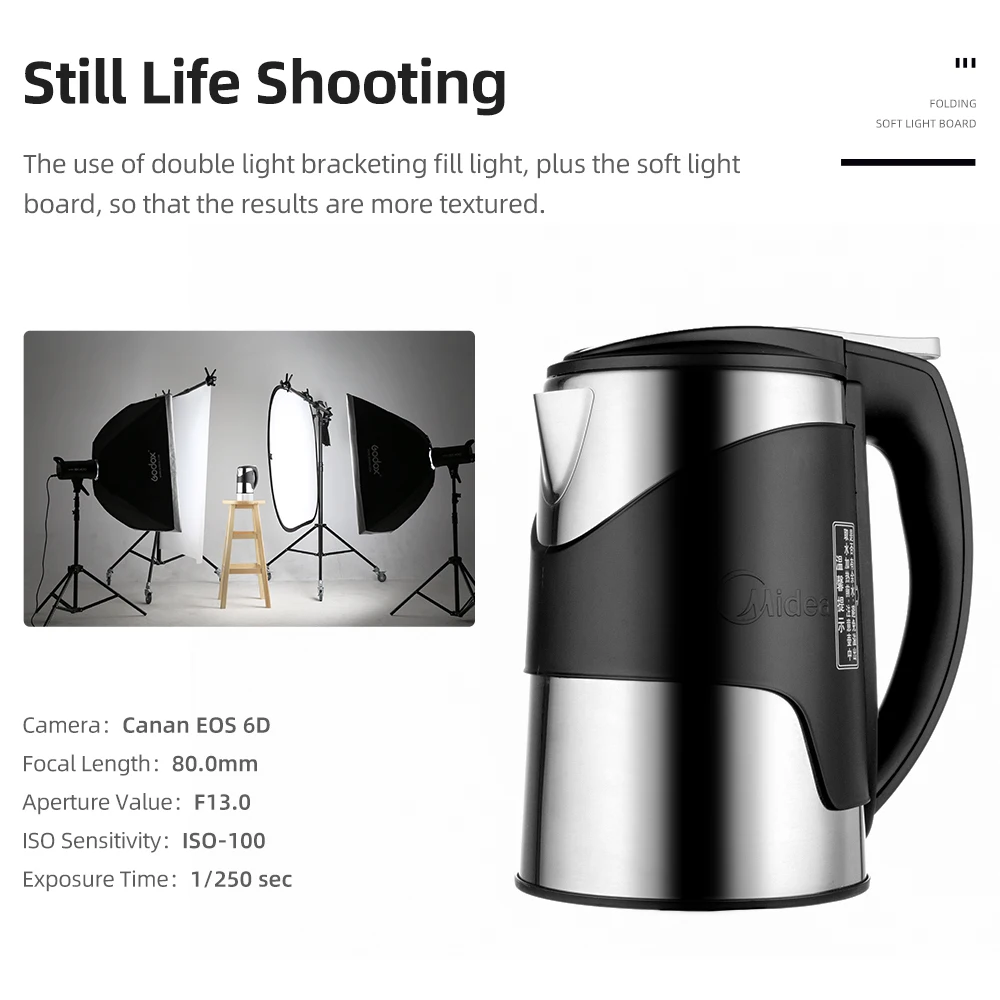 AMBITFUL 150 x 200cm 110cm Portable Oval Multi-Disc Transparent White Reflector Collapsible Studio Photo Diffuser