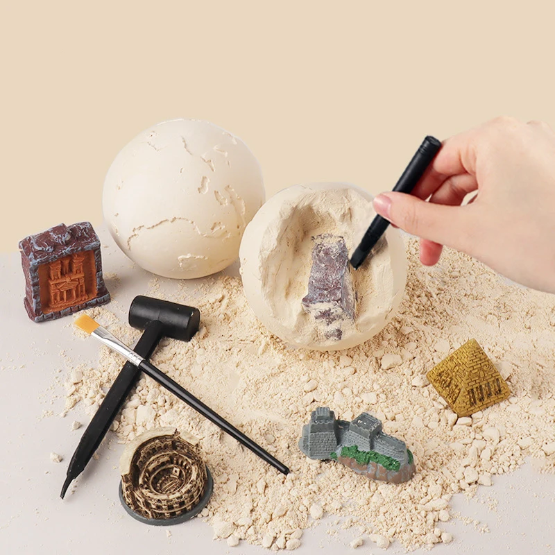 New Stem Toys nature history learning kid education toy,dig Relics Landscape,Archaeological excavation toy set