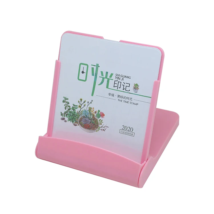 JCX/Promotional Multi-functional Desk Calendar with Phone Holder Custom Logo Table Calendar