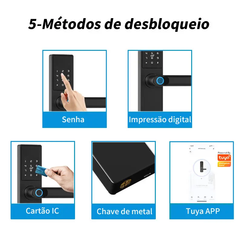 hotel door lock management system hotel shenzhen round intelligent fingerprint password tuya lock