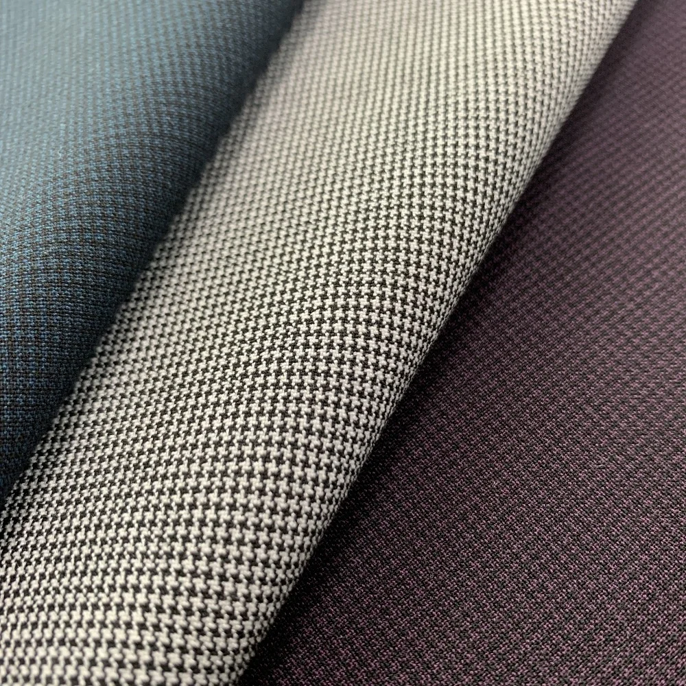 High Quality Check 73%polyester 23%rayon 4%spandex Plain Dyed Woven Stretch Fabric For Fashion Suitings
