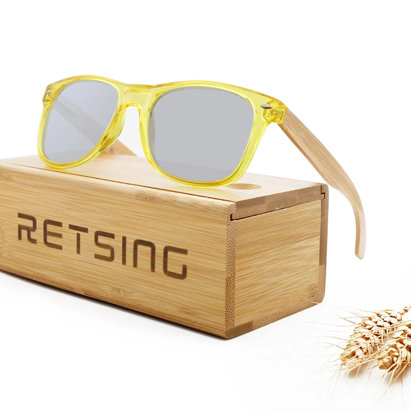 Дизайнерские деревянные солнцезащитные очки сделано в Китае оптовая продажа солнцезащитных очков пластиковая оправа бамбуковые дерево