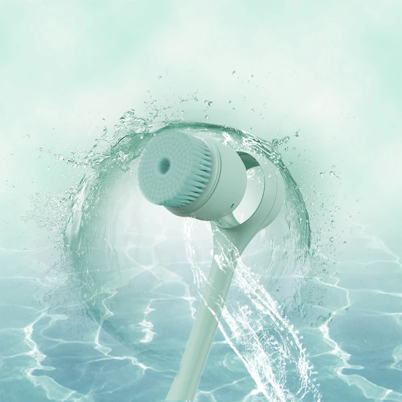 Electric Body Bath Brush Plastic Back Shower Cleaning Scrubber & Sponge