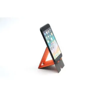 Wholesale High Quality Low Price Customizable Colorful Portable Foldable PU Leather Phone Stand