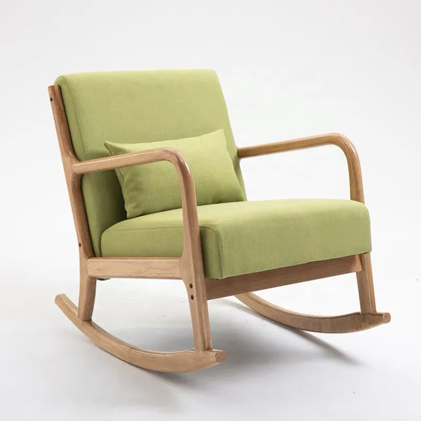 
Rocking chair Solid wood single sofa chair Tatami 