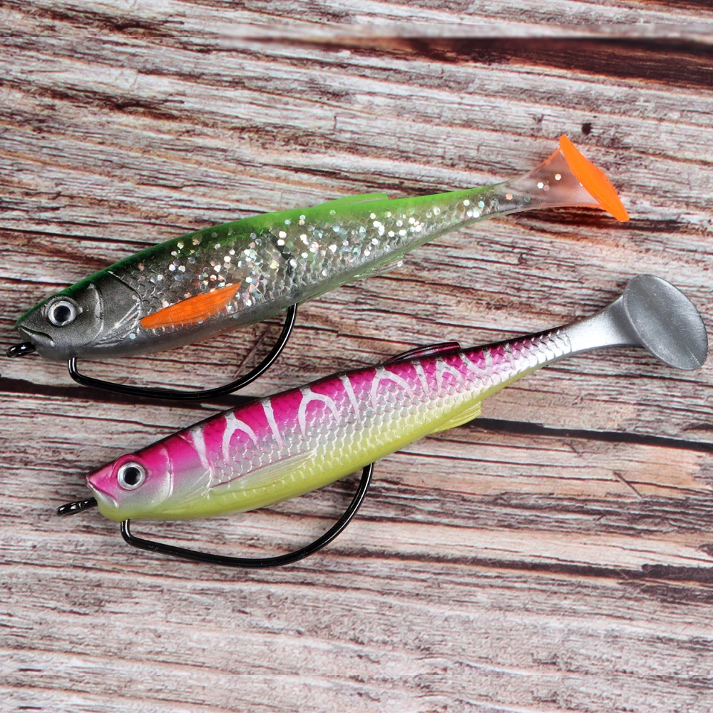 JOHNCOO 500pcs/bag 5/0-10/0 High Carbon Steel Fishing Crank Hook Blood Barbed Crank Hook for Soft Bait Lure Hook Fishing