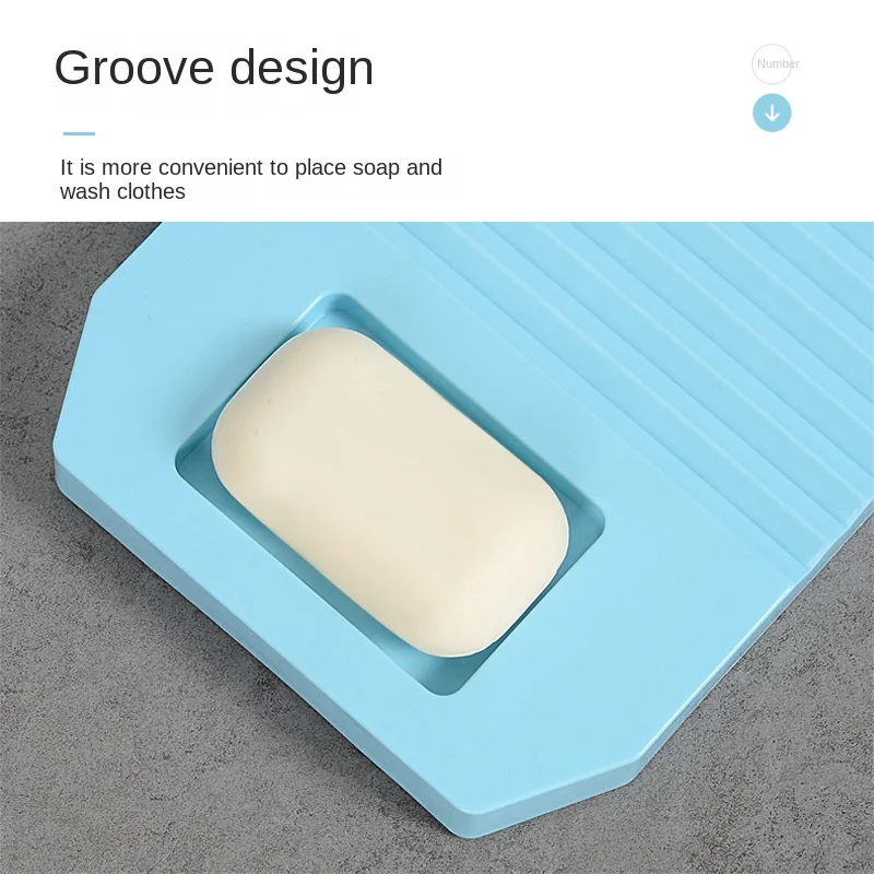 Hand Washing Scrubboard Old Fashion Scrub Washing Board Thickened Anti-slip Laundry Cleaning Board Plastic Washboard