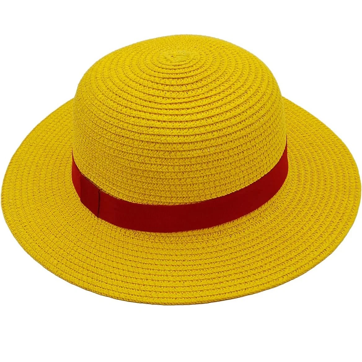 Luffy Performance Props Costume Party Yellow Summer Straw Hats String Sun Beach Hat Pirate Anime Fans Men Women Youth Kids Gifts