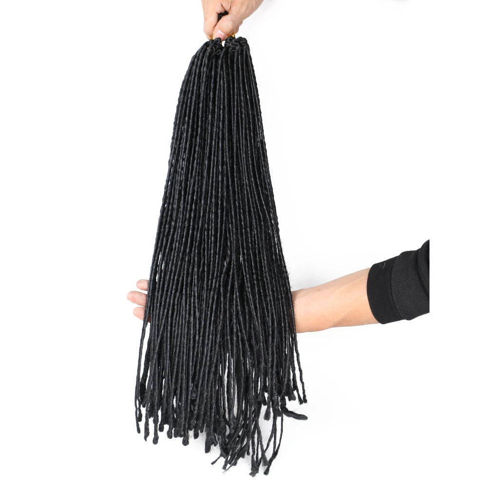 Micro Locs Synthetic Hair Extension Dreadlocks Crochet Hair