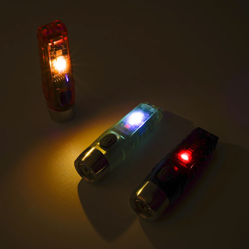 STARYNITE S12 Plus 610lm fluorescent colorful keychain led mini flashlight rechargeable