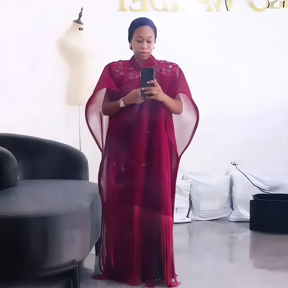 Low Price Adults African Dresses For Women Clothes Two  Support Womens Dresses African Rhinestone fringe design africa clothes