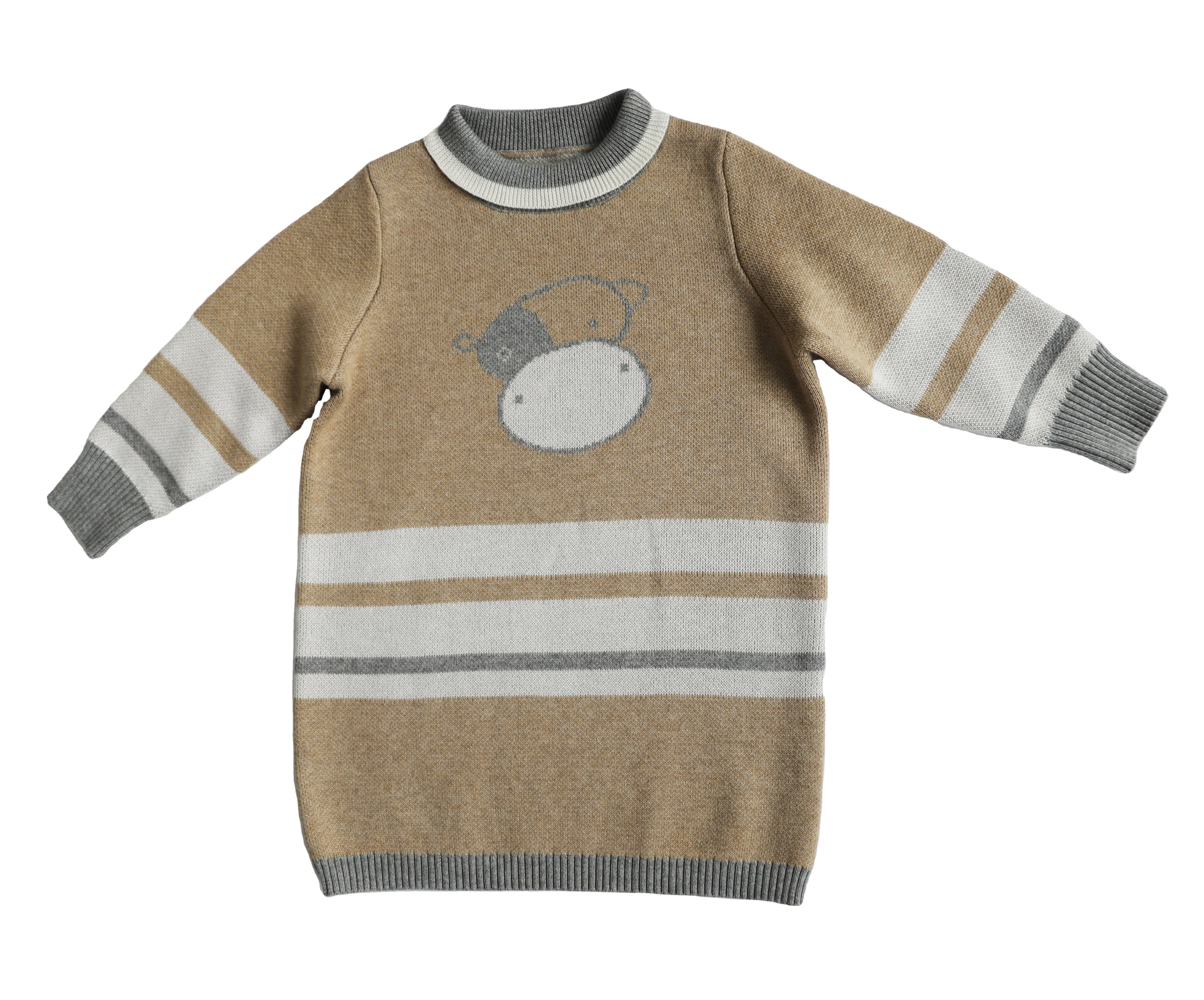 
2020 Fashion girls Kids Christmas Knit Baby Cotton Sweater 