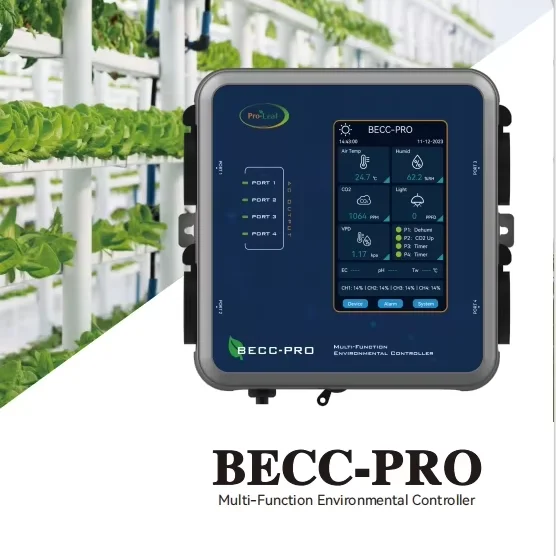 BECC-PRO температура/Влажность/СО2/контроллер освещения для палатки выращивания/для внутреннего помещения pro leaf controller