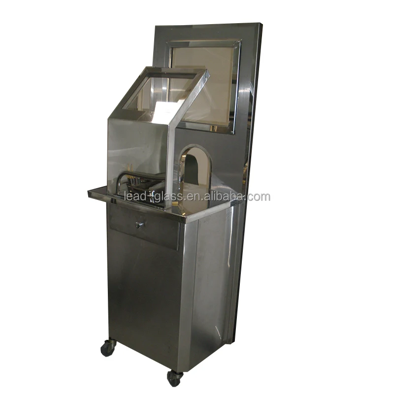 L-type injection station nuclear medicine department quality control test lead shield protection L-shaped screen laboratory anti