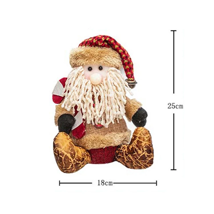 Custom Christmas plush doll Snowman Santa reindeer plush toy stuffed animal Snowman toy for holiday gift