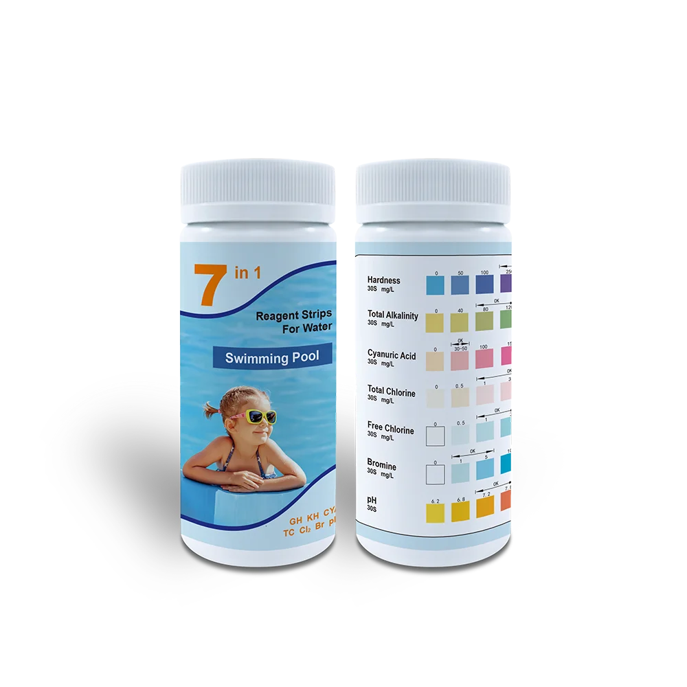 Water Test strip For Pools 7  in 1 Fast Test  7 Parameters for Swimming Pool Test Kit