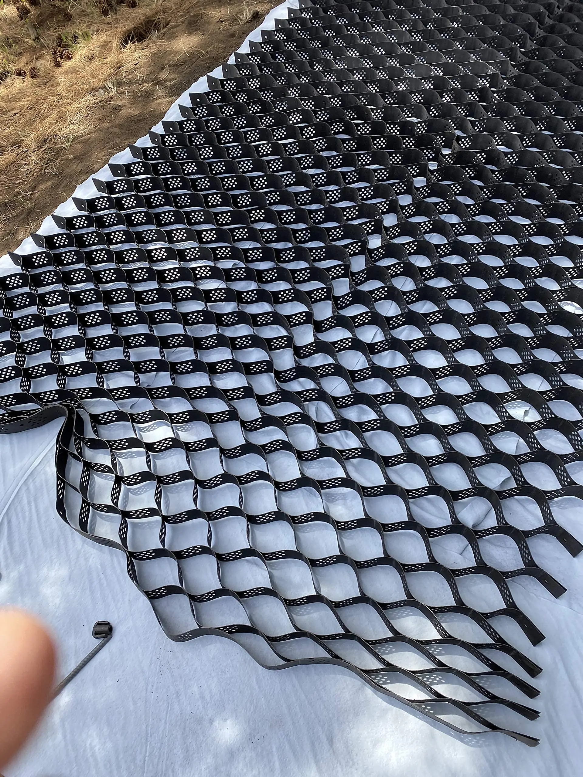 Полиэтиленовый пластик Geocell, контроль эрозии и дорожное строительство