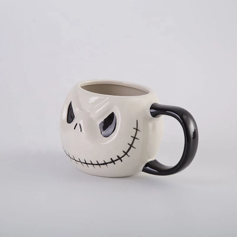 Shocking Christmas Eve Jack Mugs Halloween Spoof Ceramic Pumpkin Coffee Cups Custom Logo Christmas Cup