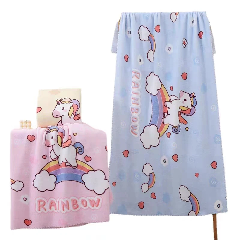 Microfiber Kids Baby Beach Towels Printed Design Luxury Hello Kitty Custom Cartoon Summer Plain Sun Printed Round Towel Xy